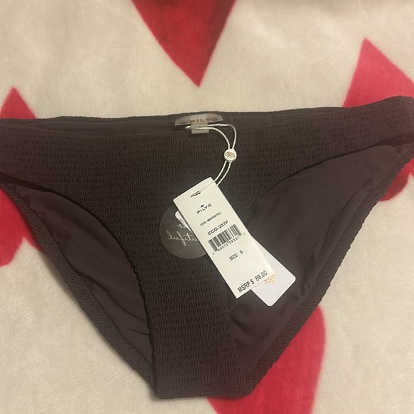 Pilyq Coco Smocked Full Bikini Bottoms | PQ Swim | NWT - Picture 6 of 14